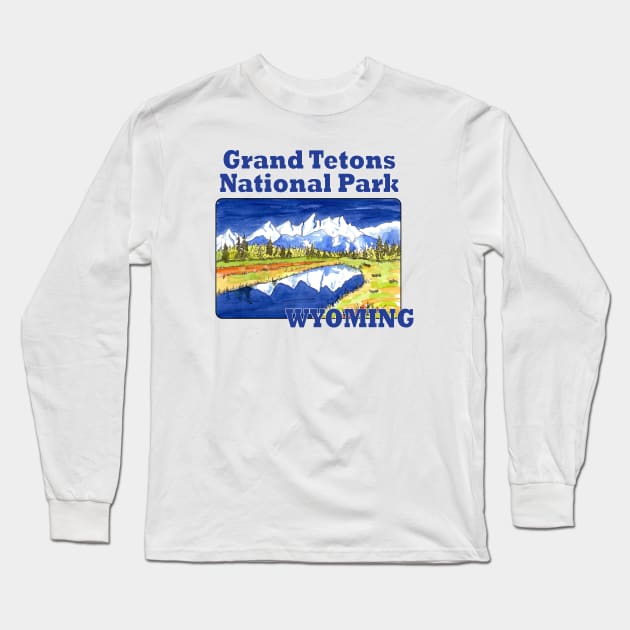 Grand Tetons National Park, Wyoming Long Sleeve T-Shirt by MMcBuck